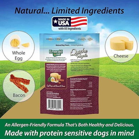 Quiche Royale Chewy Dog Treats, 6 Oz, EMDP